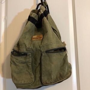 Rugged Olive Green Backpack